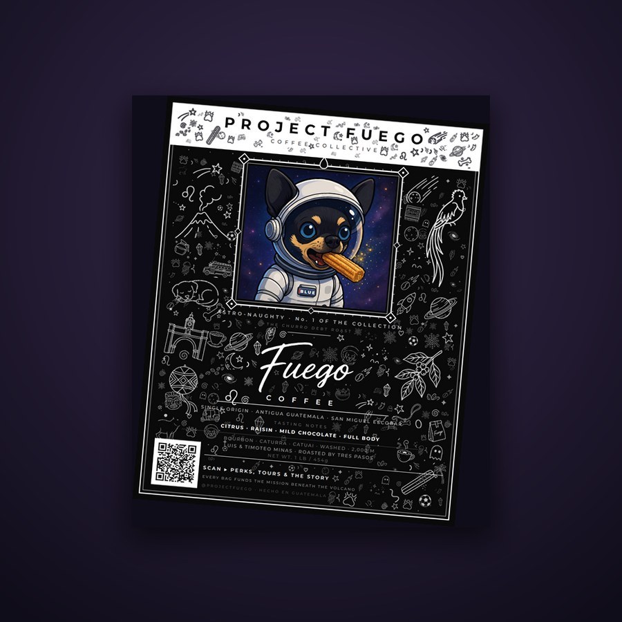 Fuego Coffee 12 oz — Astro-Naughty Edition No. 1